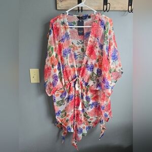 RACHEL Rachel Roy Floral Swim Coverup.  Size Small / Medium